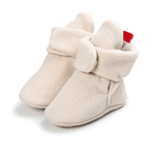 Unisex Baby Newborn Cozie Faux Fleece Bootie Winter Warm Infant Toddler Crib Shoes Classic Floor Boys