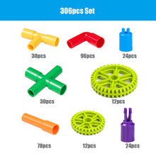 Load image into Gallery viewer, 38-306pcs Educational DIY Water Pipe Building Blocks Assembling Pipeline Tunnel Plastic Blocks Toys for Children Gifts