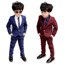 Load image into Gallery viewer, new 3 4 5 6 7 8 9 10 years baby boys&#39; loose-fitting clothing sets kids clothes Cost-effective suit Wedding children &#39;s suit set