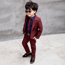 Load image into Gallery viewer, new 3 4 5 6 7 8 9 10 years baby boys&#39; loose-fitting clothing sets kids clothes Cost-effective suit Wedding children &#39;s suit set