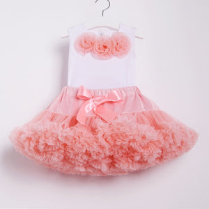 NEW baby tutu set Girls' Baby Clothing chiffon pettiskirt set girls clothing set two pieces baby 1 birthday set