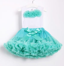 Load image into Gallery viewer, NEW baby tutu set Girls&#39; Baby Clothing chiffon pettiskirt set girls clothing set two pieces baby 1 birthday set