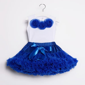 NEW baby tutu set Girls' Baby Clothing chiffon pettiskirt set girls clothing set two pieces baby 1 birthday set