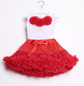 NEW baby tutu set Girls' Baby Clothing chiffon pettiskirt set girls clothing set two pieces baby 1 birthday set