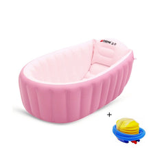 Load image into Gallery viewer, Portable bathtub inflatable bath tub Child tub Cushion Warm winner keep warm folding Portable bathtub With Air Pump Free Gift