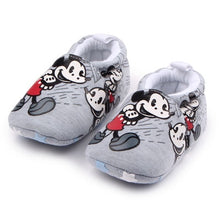 Load image into Gallery viewer, Romirus Autumn Baby Cotton Prewalker Soft Bottom Anti Slip baby shoes Infant Toddler Cartoon Mickey Mouse Shoes