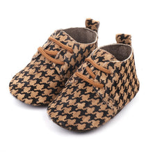 Load image into Gallery viewer, Genuine Leather Baby shoes Leopard print Baby moccasins Horse hair Boys First walkers Lace Baby Girls Soft shoes