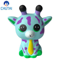 Load image into Gallery viewer, 2019 New Arrival Kawaii Jumbo squishi Cartoon Animal Tie Sika Deer Squishy Slow Rising PU Stress Relief Squeeze Toys 9.5*8*5 CM