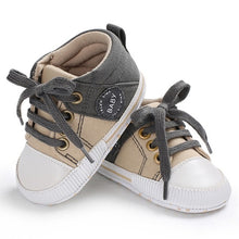 Load image into Gallery viewer, Baby Shoes Classic Canvas Baby Boy Shoes Spring Cotton Straps Stitching Newborn Boy Girl Shoes First Walker Prewalker