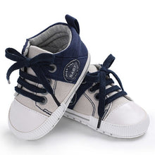 Load image into Gallery viewer, Baby Shoes Classic Canvas Baby Boy Shoes Spring Cotton Straps Stitching Newborn Boy Girl Shoes First Walker Prewalker