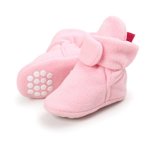 Winter Newborn Walking Shoes For Baby Boy Warm Wool Floor Booties Non-Slip Unisex Toddler Crib Shoes Infant First Walkers