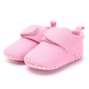 Winter Newborn Walking Shoes For Baby Boy Warm Wool Floor Booties Non-Slip Unisex Toddler Crib Shoes Infant First Walkers