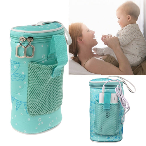 USB Baby Bottle Warmer Heater Insulated Bag Travel Cup Portable In Car Heaters Drink Warm Milk Thermostat Bag For Feed Newborn