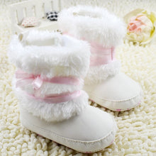 Load image into Gallery viewer, Winter Warm First Walker Baby Girl Toddler Boots With Butterfly-knot Anti-slip Shoes New