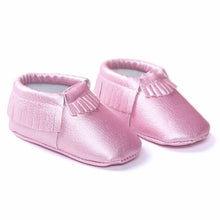 Load image into Gallery viewer, Tassels 26-Color PU Leather Baby Shoes Baby Moccasins Newborn Shoes Soft Infants Crib Shoes Sneakers First Walker