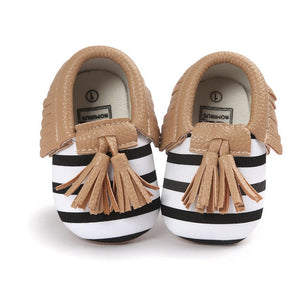 Tassels 26-Color PU Leather Baby Shoes Baby Moccasins Newborn Shoes Soft Infants Crib Shoes Sneakers First Walker