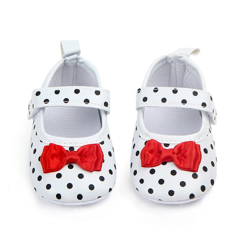 Baby Girl Shoes Toddler Infant Anti-slip Polka Dot PU First Walkers Shoes Kids Footwear Shoes Girls