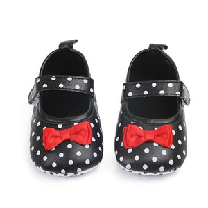 Baby Girl Shoes Toddler Infant Anti-slip Polka Dot PU First Walkers Shoes Kids Footwear Shoes Girls