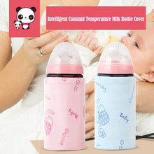 Load image into Gallery viewer, Pink Blue USB Milk Warmer Travel Stroller Infant Feeding Bottle Heated Cover Insulated Bag Baby Nursing Thermostat Food Heater