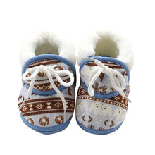 Load image into Gallery viewer, Baby Shoes for Newborns Infant Soft Soled Footwear Walking Shoes Winter Toddler Keep Warm Print First Walkers Shoes for babies