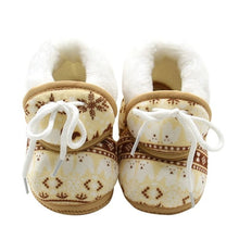 Load image into Gallery viewer, Baby Shoes for Newborns Infant Soft Soled Footwear Walking Shoes Winter Toddler Keep Warm Print First Walkers Shoes for babies