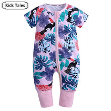 Load image into Gallery viewer, SR398 Summer brands Newborn Baby Rompers Short Sleeve Cotton Floral Jumpsuits Baby Infant Baby Clothes For Girls  Boys&#39; Clothing