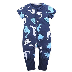 SR398 Summer brands Newborn Baby Rompers Short Sleeve Cotton Floral Jumpsuits Baby Infant Baby Clothes For Girls  Boys' Clothing