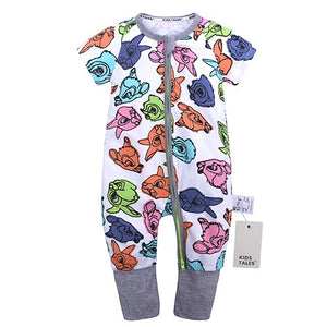 SR398 Summer brands Newborn Baby Rompers Short Sleeve Cotton Floral Jumpsuits Baby Infant Baby Clothes For Girls  Boys' Clothing