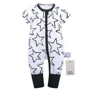 SR398 Summer brands Newborn Baby Rompers Short Sleeve Cotton Floral Jumpsuits Baby Infant Baby Clothes For Girls  Boys' Clothing