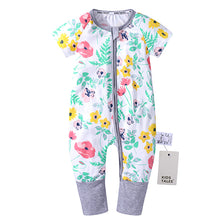 Load image into Gallery viewer, SR398 Summer brands Newborn Baby Rompers Short Sleeve Cotton Floral Jumpsuits Baby Infant Baby Clothes For Girls  Boys&#39; Clothing