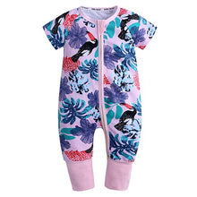 Load image into Gallery viewer, SR398 Summer brands Newborn Baby Rompers Short Sleeve Cotton Floral Jumpsuits Baby Infant Baby Clothes For Girls  Boys&#39; Clothing