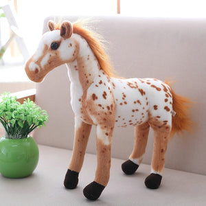 30-90cm 4 Styles Simulation Horse Plush Toy Stuffed Lifelike Animal Doll Baby Kids Gift Home Shop Decor Triver High Quality Toy