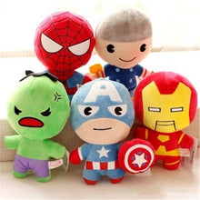 Load image into Gallery viewer, Kawaii The Avengers Plush Toys Hulk Thor Captain America Iron Man Spiderman Stuffed Animal Toys Soft Plush Dolls Great Boys Gift