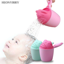 Load image into Gallery viewer, Cute Cartoon Baby Bath Caps Toddle Shampoo Cup Children Bathing Bailer Baby Shower Spoons Child Washing Hair Cup Kids Bath Tool