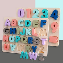 Load image into Gallery viewer, High quality Kids abc Alphabet Letter puzzle Wooden Early education math toys for children  Preschool Jigsaw Montessori Game
