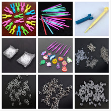 Load image into Gallery viewer, Tools rubber loom bands for children girl gift diy set pendant crochet s buckles Hooks knit tools for weaving lacing bracelet