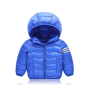 Boys and girls' children's wear in autumn and winter Light and thin down cotton padded clothes Baby warm coat 23456 years old