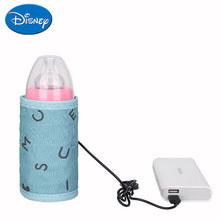 Load image into Gallery viewer, DISNEY Baby Bottle Warmer bebes USB Heating Keep Warm Baby Bottle aquecedor de mamadeira