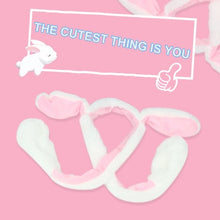 Load image into Gallery viewer, Will Shine Moving Rabbit Ear Hat Velvet Toys Hair Hoop Hat Rabbit Hat Moves Ear Hat Plush Toy 3 Color Gifts For Children